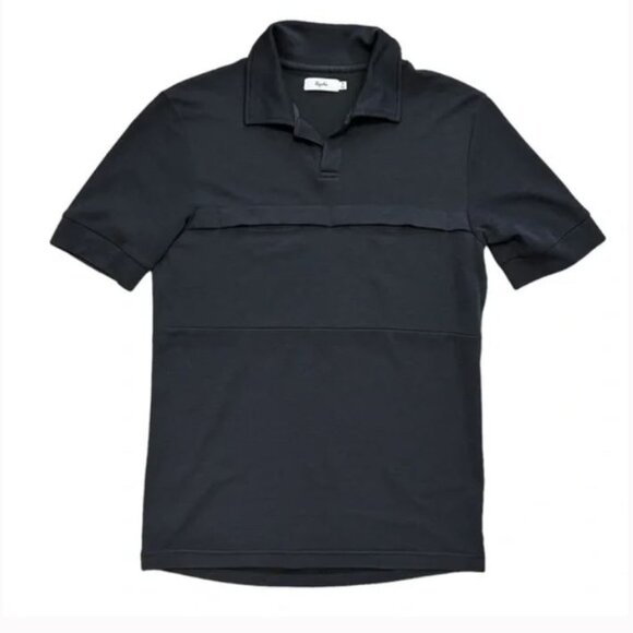 vintage Rapha Short Sleeve Classic Cycling Polo dark green black grey Small - Picture 3 of 5